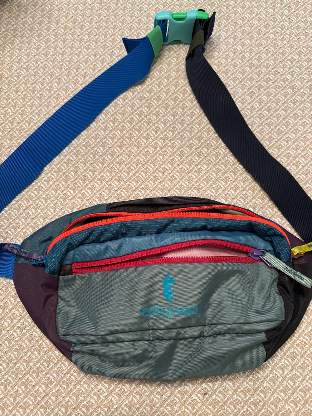 Cotopaxi Multicolor Fanny Pack - Teal/Blue